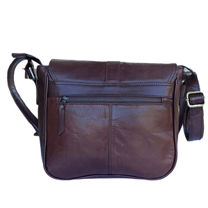 Dark Brown Leather Ladies Sling Bag