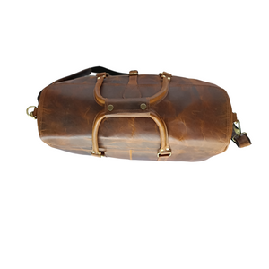 Light Brown Hard Wax Travel Bag