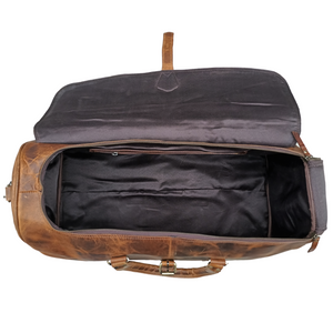 Light Brown Hard Wax Travel Bag