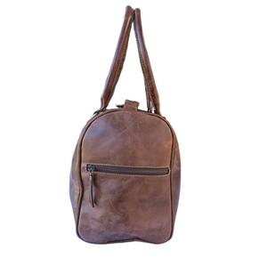 Crazy Horse Leather Mini Duffel  Bag