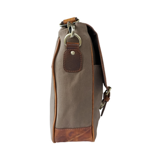 Canvas Hunter Brown Leather Laptop Bag